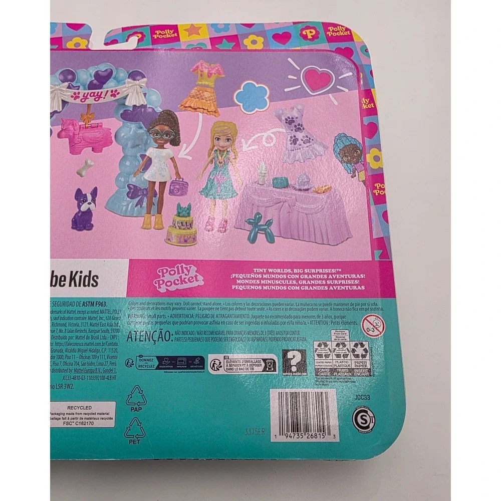 POLLY POCKET‎ Birthday Party Pack 38 pcs Figures + Accessories